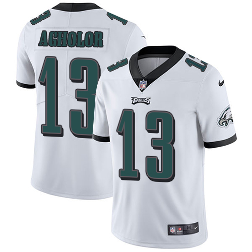 2019 men Philadelphia Eagles #13 Agholor white Nike Vapor Untouchable Limited NFL Jersey
